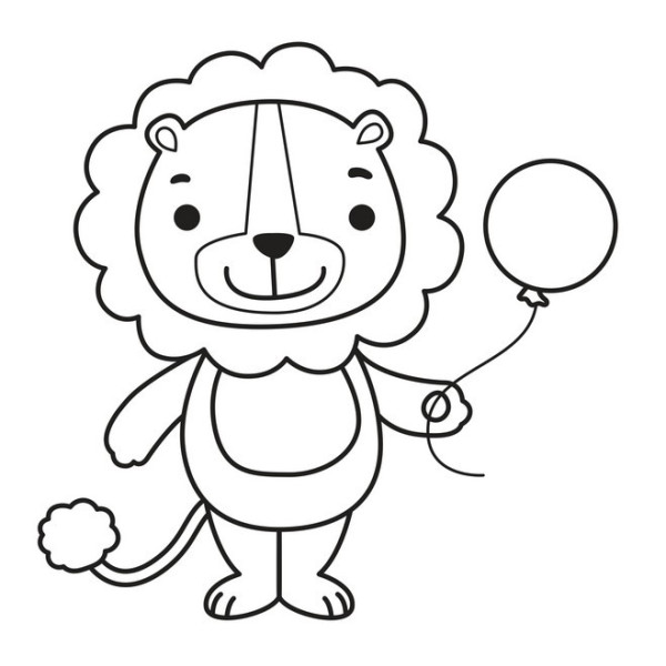 Дитяча розфарбовка для малюків "Лев" 403464, 8 сторінок (403464)