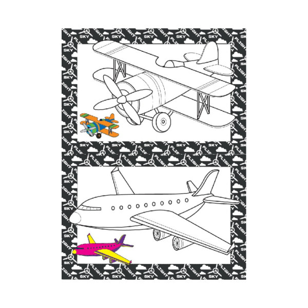 Книжка розмальовка "Гелікоптери та літачки" РМ-48-52 с цветными подсказками (РМ-48-52)