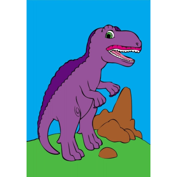Детская раскраска "Посмотри и раскрась: Динозаврики"  628005(628005)