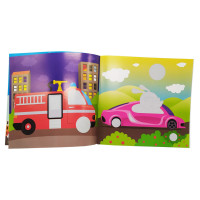 Книга з наклейками для малюків "Транспорт" Книжковий хмарочос 400616 (400616)