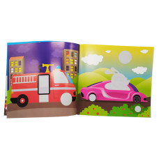 Книга з наклейками для малюків "Транспорт" Книжковий хмарочос 400616 (400616)