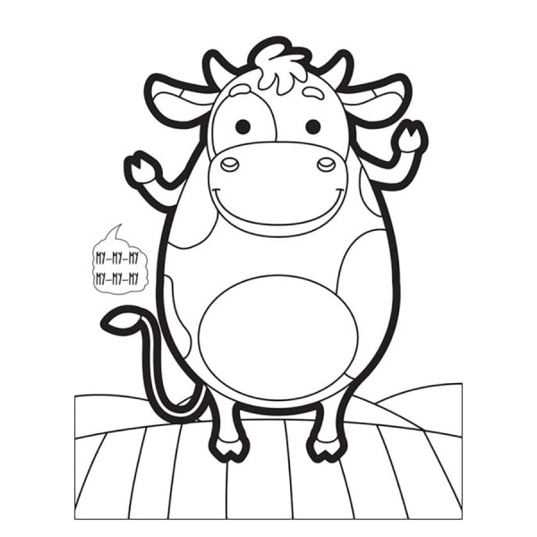 Дитяча книжка-розмальовка "Хто сказав кукуріку?" Книжковий Хмарочос 404027, 8 сторінок (404027)