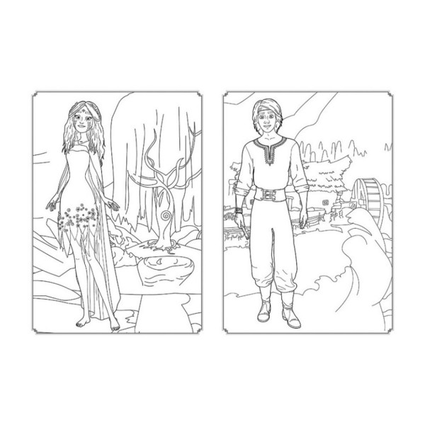 Розмальовка Магія кольору. Чарівний світ Ранок 1807005 з наклейками (1807005)