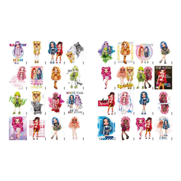 Дитяча книжка-розмальовка "Rainbow" LCB10 зі стікерами (LCB10)