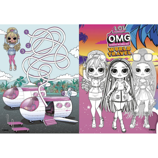 Дитяча книжка-розмальовка "Travel City Babe" LCB4 зі стікерами (LCB4)