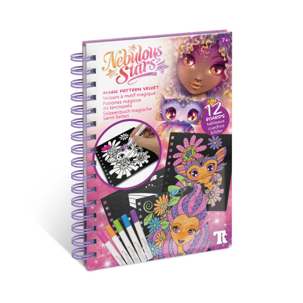 Набір для творчості Розмальовка: Візерунки на оксамиті Nebulous Stars 11026, 5 міні маркерів (11026N)