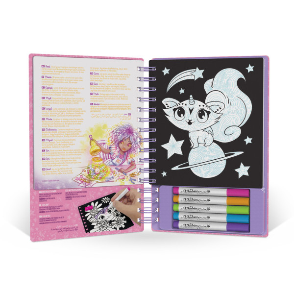 Набір для творчості Розмальовка: Візерунки на оксамиті Nebulous Stars 11026, 5 міні маркерів (11026N)