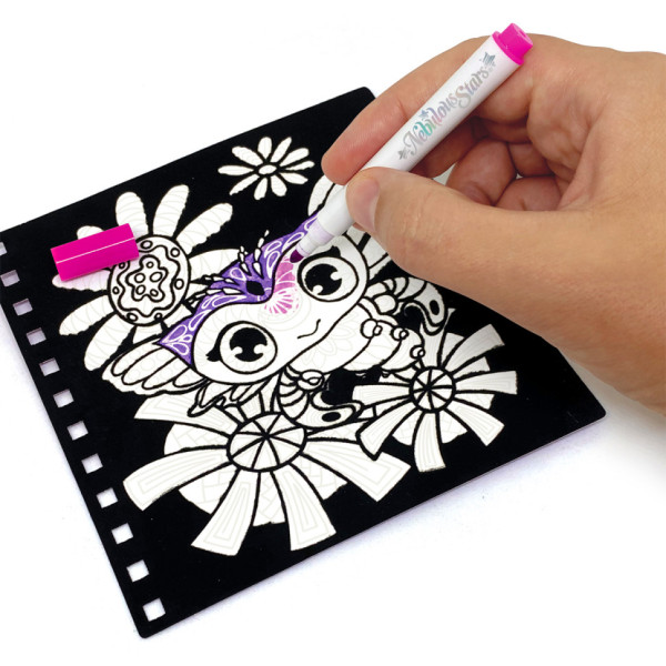 Набір для творчості Розмальовка: Візерунки на оксамиті Nebulous Stars 11026, 5 міні маркерів (11026N)