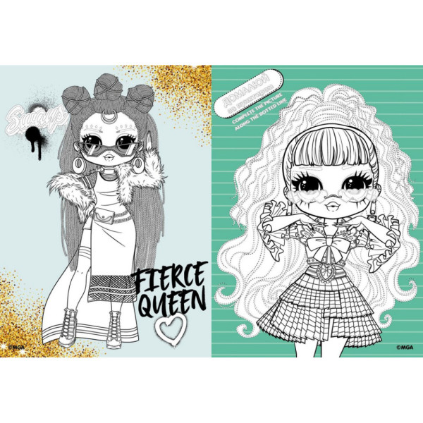 Детская книжка-раскраска "L.O.L O.M.G. Queens 2" LCB15 со стикерами (LCB15)
