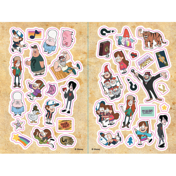 Дитяча розфарбовка з наклейками. Герої: Дісней, Гравіті Фолз, Мейбл і Пухля 1271014 (1271014)