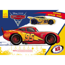 Дитяча розвиваюча книга "Малюй, шукай, клей." Тачки" 837004 укр. мовою (837004)