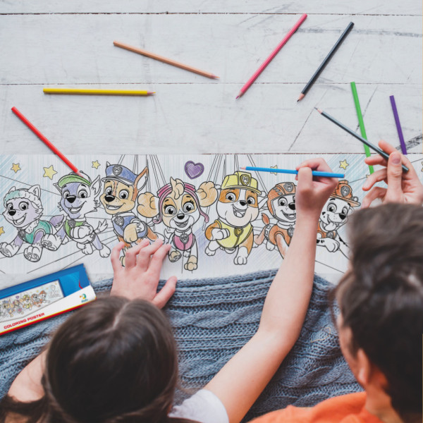 Раскраска детская Paw Patrol Друзья 200192, 70х16 см(200192)