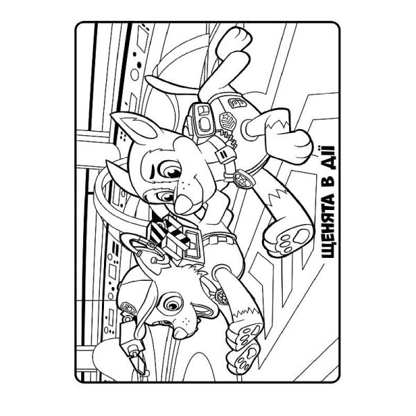 Книжка-розмальовка Щенячий патруль "Командна гра" 228004 укр. мовою (228004)