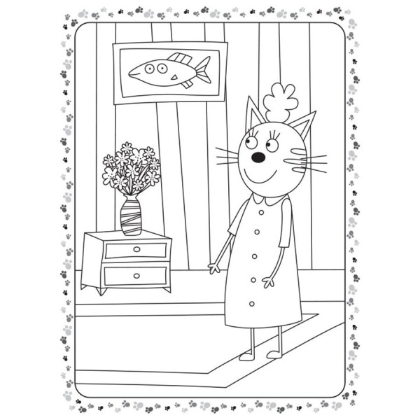 Розмальовка для дітей Три кота "Гра в лікаря" 1163011 кольоровий штрих (1163011)