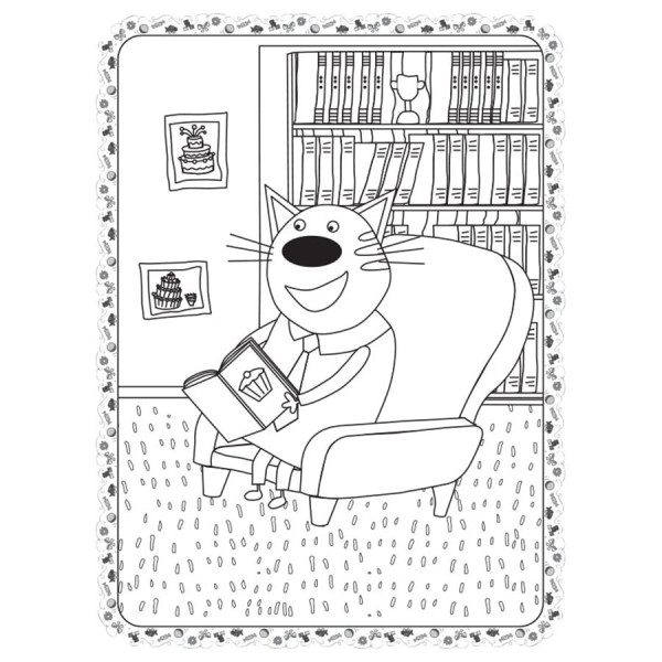 Раскраска для детей Три кота "Киношедевр" 1163012 цветной штрих(1163012)