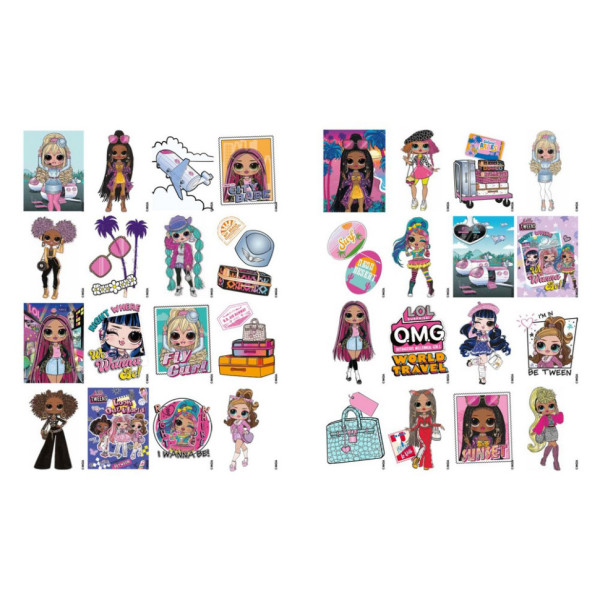 Детская книжка-раскраска "Travel City Babe" LCB4 со стикерами (LCB4)
