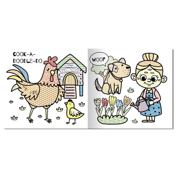 Водна розмальовка "У селі" РМ-95-01 серія "MINI Water Book" (РМ-95-01)