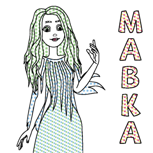 Водяная раскраска Мавка "Невероятные развлечения Мавки" 1370021 Цветной Буль(1370021)