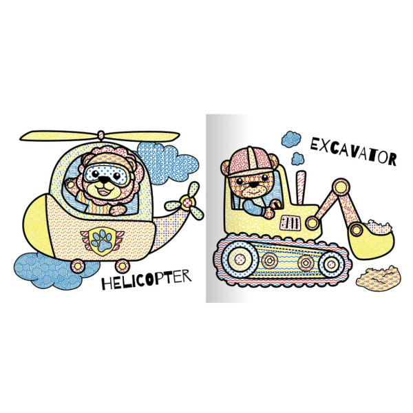 Водна розмальовка "Транспорт" РМ-95-02 серія "MINI Water Book" (РМ-95-02)