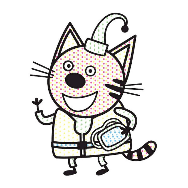 Водяная раскраска Три Кота. Море 1370011 Цветной Буль(1370011)