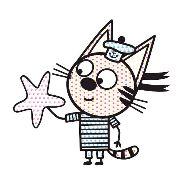 Водяная раскраска Три Кота. Море 1370011 Цветной Буль(1370011)