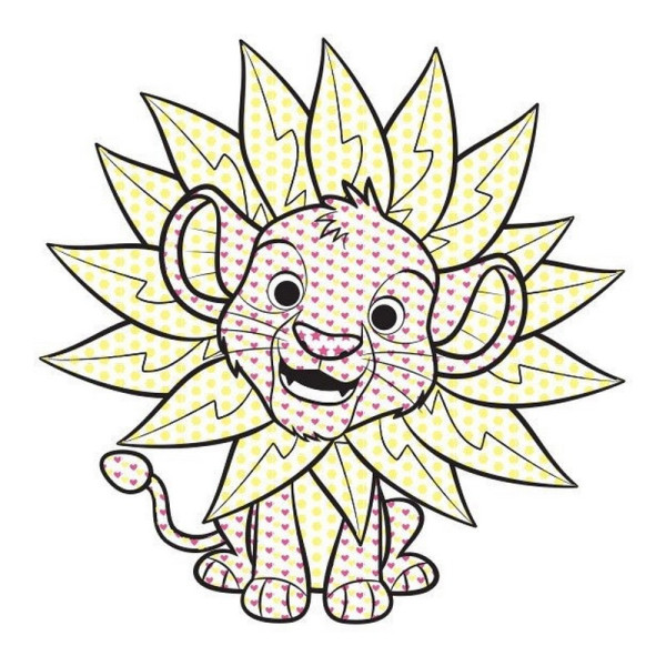 Розмальовка дитяча Кольоровий буль Disney "Маля. Король Лев" Ранок 1370008 (1370008)