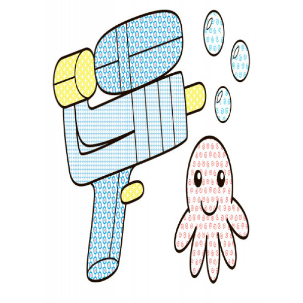 Детская водная раскраска : Игрушки 734011, 8 страниц