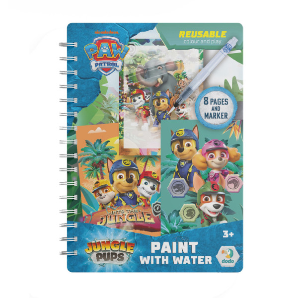 Водные раскраски "Джунгли. Щенячий патруль" 200630, 8 страниц(200630)