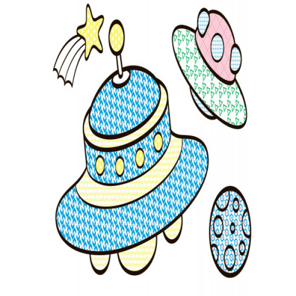 Детская водная раскраска : Самолеты, космос 734014, 8 страниц(734014)