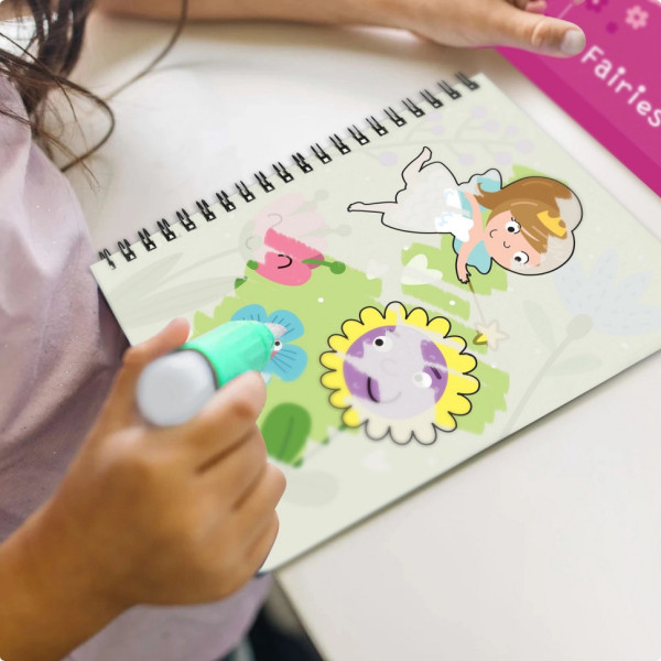 Набор водных раскрасок "Феи" 300312 с маркером для воды(300312)