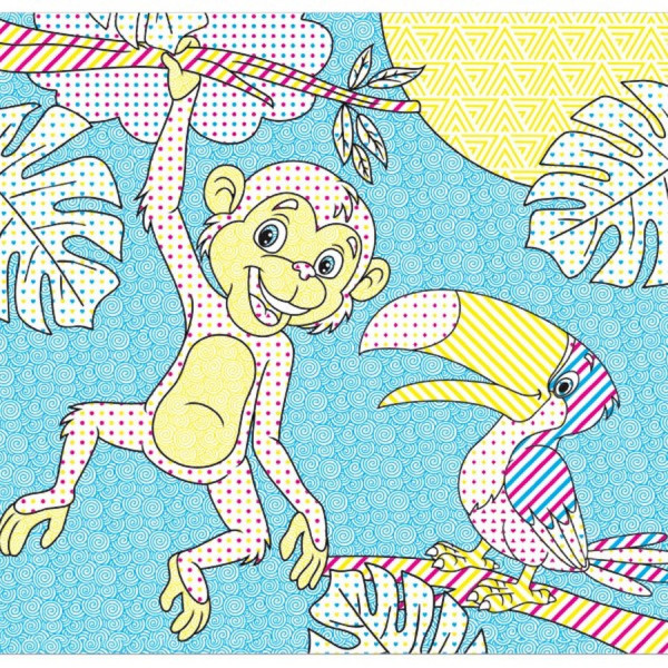 Водные раскраски Волшебная раскраска Джунгли 757128, 4 картинки(757128)