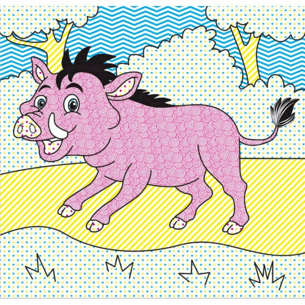 Водные раскраски Волшебная раскраска Джунгли 757128, 4 картинки(757128)