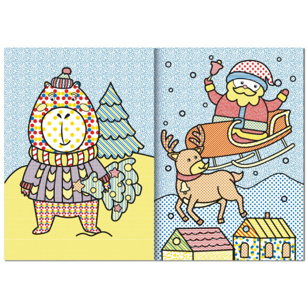 Детская аква-раскраска с водным маркером "Santas Colors" НТ-43-01(НТ-43-01)