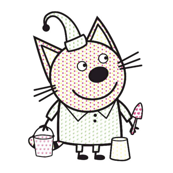 Водяная раскраска Три Кота. Пляж 1370007 Цветной Буль(1370007)