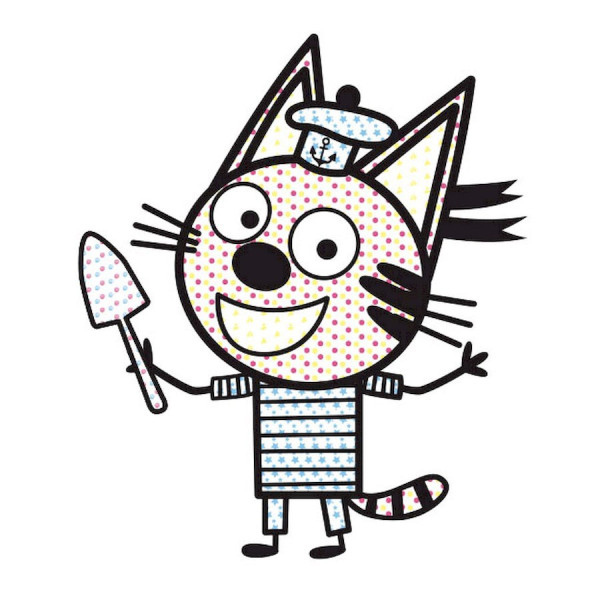 Водяная раскраска Три Кота. Пляж 1370007 Цветной Буль(1370007)