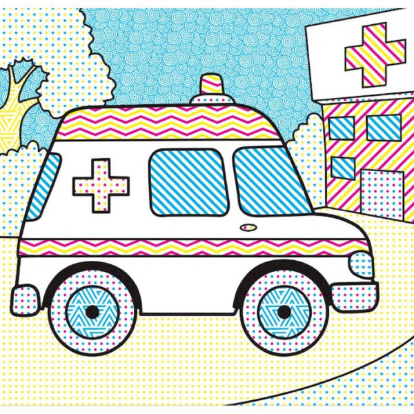 Водные раскраски Волшебная раскраска Машинки 757159, 4 картинки(757159)