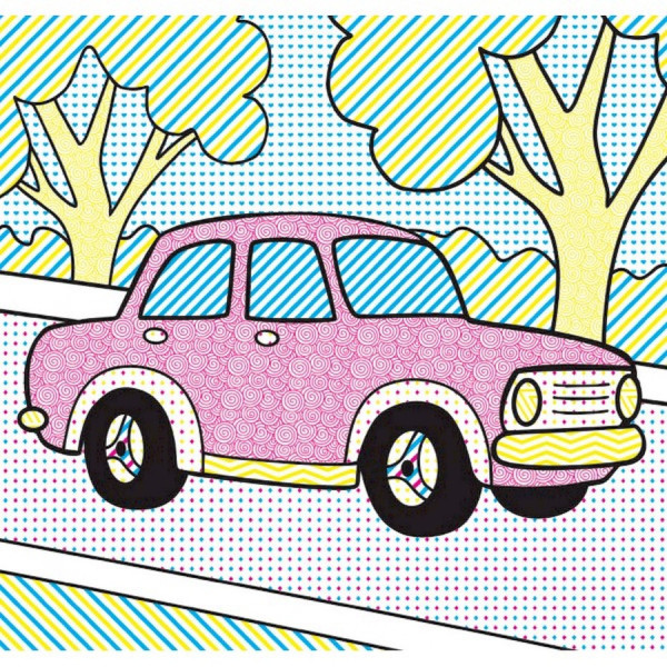 Водные раскраски Волшебная раскраска Машинки 757159, 4 картинки(757159)