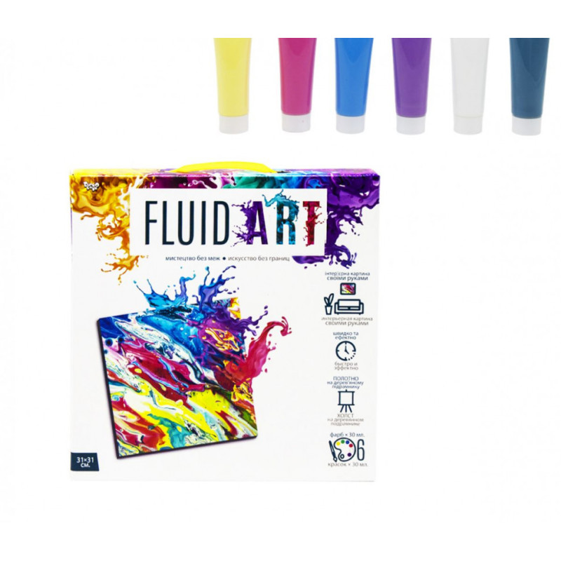 Набір креативної творчості "Fluid ART" FA-01-01-2-3-4-5, 5 видів