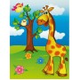 Розпис по полотну. "Веселий жирафик" 7100/1, 18х24 см