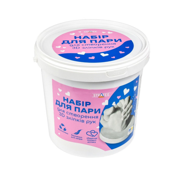 Набір для творчості створення 3D зліпків рук 30912 гіпс (30912)