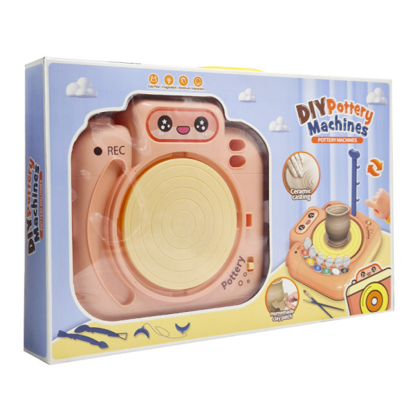 Набор для творчества Гончарный круг ZY113, 6 акриловых красок для покрытия(ZY113)