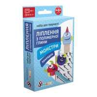 Дитячий набір для ліплення з полімерної глини "Закладки Монстри" (ПГ-006) PG-006 закладки для книги (PG-006)