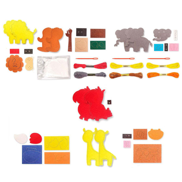 Детский набор для творчества Пошей сам "Животные джунглей" 89447(89447)
