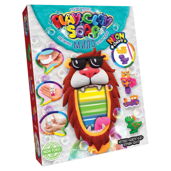 Набор креативного творчества "Пластилиновое мыло" Play Clay Soap PCS-03 средний Лев(PCS-03-03U)