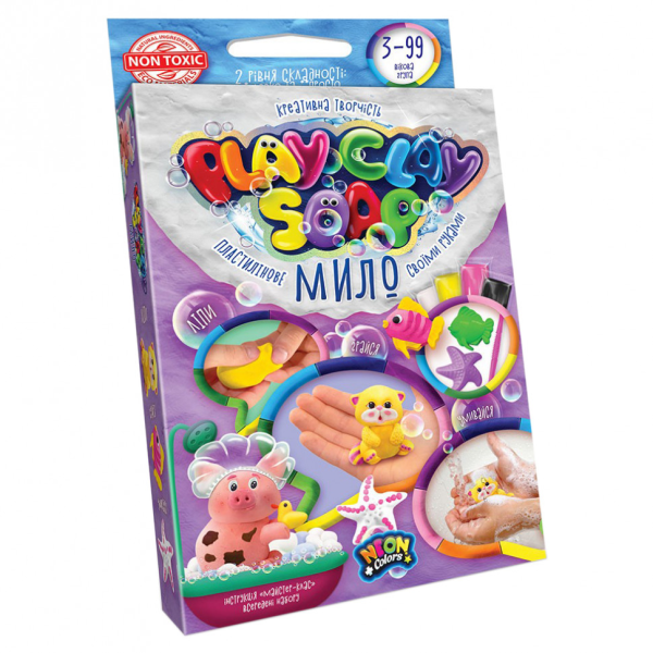 Набір креативної творчості "Пластилінове мило" Play Clay Soap PCS-02 маленький  Котик (PCS-02-04U)