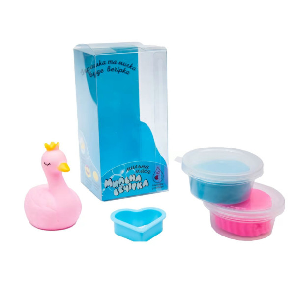 Набор для творчества "Мыльная вечеринка-лебедь" Strateg 32108ST 2 массы и игрушка(32108ST)