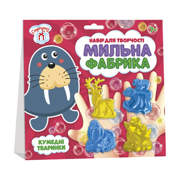 Набор для творчества Мыльная фабрика Смешные животные 10100580, 4 формочки                                    (10100580)