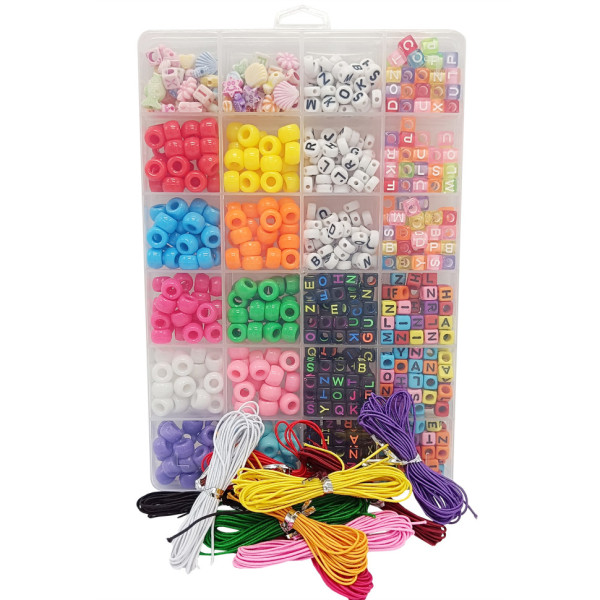 Набір для творчості "Бісер" 1199-80 намистини, гумка, пластикова коробка (1199-80)