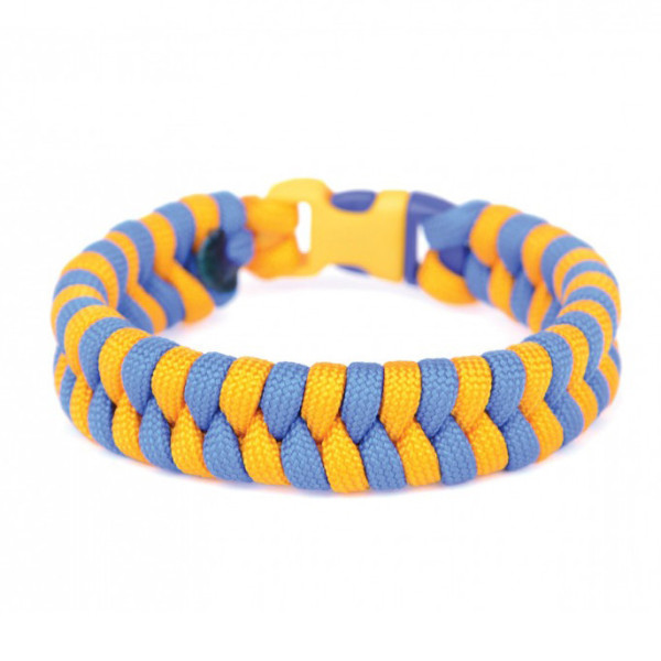 Набір для творчості. Плетіння з паракорду "Браслет жовто-синій" (ПАР-001) PAR-001 від 8-ми років (PAR-001)