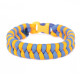 Набір для творчості. Плетіння з паракорду "Браслет жовто-синій" (ПАР-001) PAR-001 від 8-ми років (PAR-001)